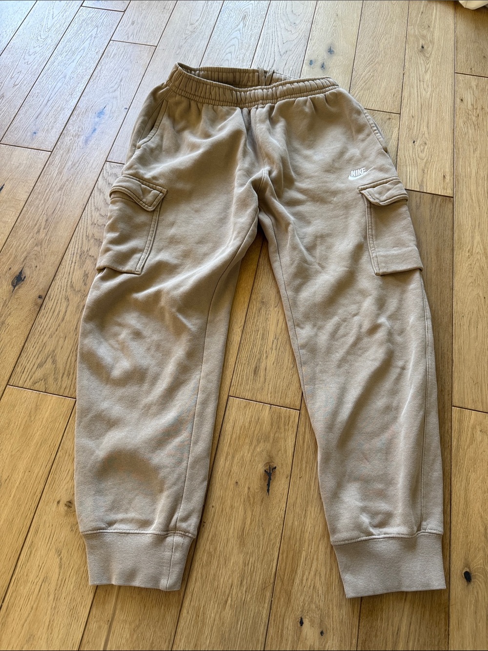 Nike Men's Cargo Sweatpants in Tan